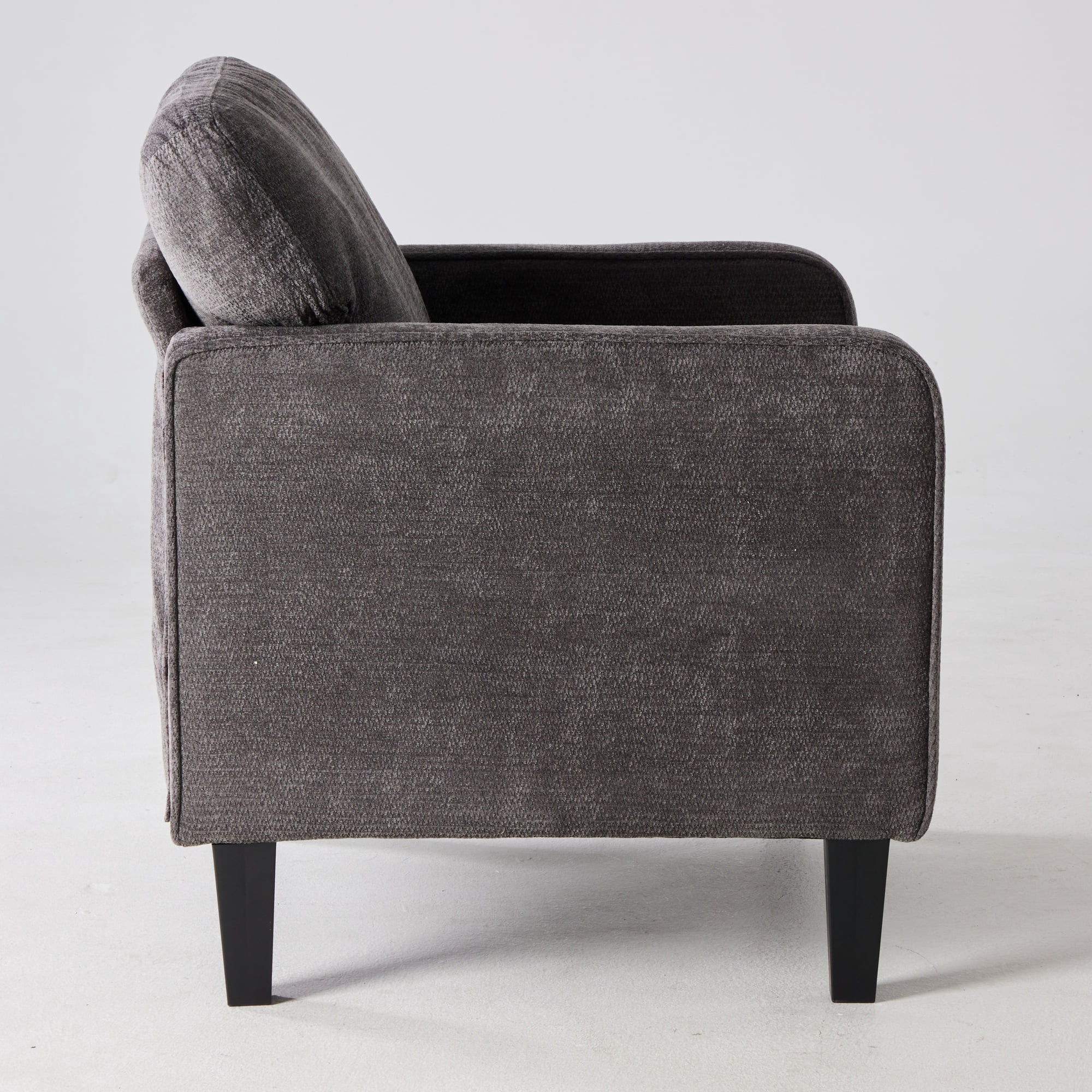 GIANNA Fabric Accent Chair with Supportive Backrest and Armrest, Modern Comfy Chair for Living Room, Bedroom, or Office, Grey
