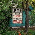 thumbnail image 6 of "Please do not lick the walls" Metal Tin Sign 8x12in Funny Warning Vintage Painting Tin Signs Wall Poster Plaque DIY, 6 of 7