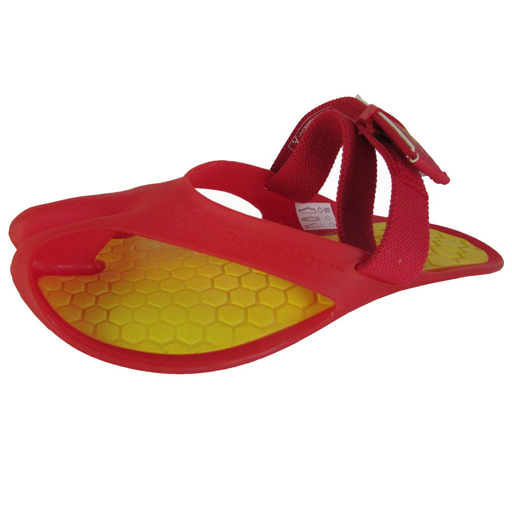 Red/Yellow 47-48 EU 13-14 US Vivobarefoot Mens Achilles Split Toe Sandals