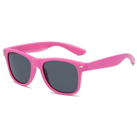 

QWZNDZGR Round Polarized Kids Sunglasses Silicone Flexible Safety Children Sun Glasses Fashion Boys Girls Shades Eyewear UV400