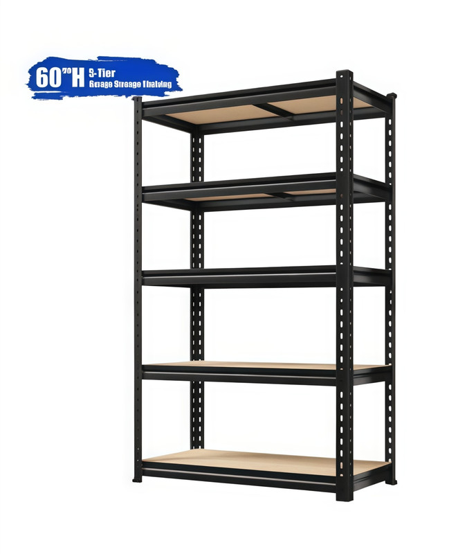 Xiweot 5-Tier Heavy-Duty Metal Storage Shelving Unit photo 1