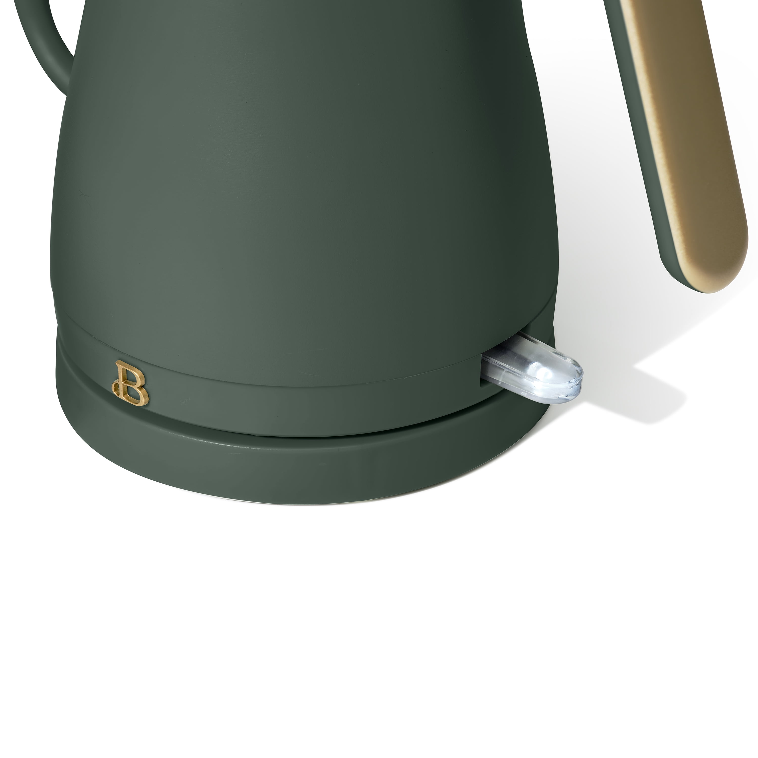 Beautiful 1-Liter Electric Gooseneck Kettle 1200 W, Thyme Green by Drew Barrymore