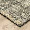 thumbnail image 5 of 8' X 11' Charcoal Grey Beige And Tan Abstract Power Loom Stain Resistant Area Rug, 5 of 5