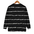 thumbnail image 5 of Holzkary Oversized Sweatshirt for Women Warm Soft Printed Shirt Winter Sweatshirts Tops Loose Fit Casual Long Sleeve Striped Sweatshirt Comfy Fall Winter Outfits Clothes 2025 Fashion Black Xxl, 5 of 7