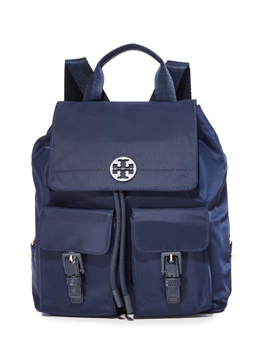 tory burch navy blue backpack