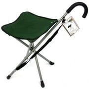 Folding cane chair - Walking stick with stool