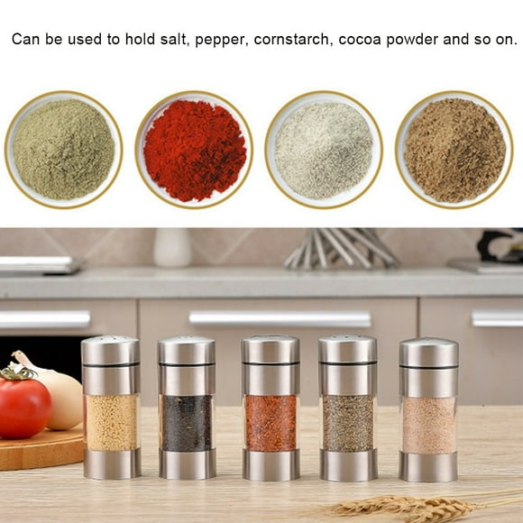 Spice Jar, Spice Container 4x4x9.5cm / 1.6x1.6x3.7in For Home Kitchen For Coffee Shop Restaurant