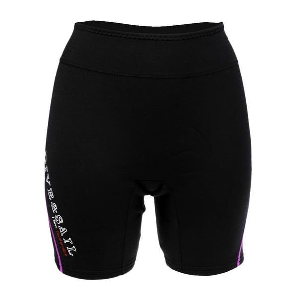 Mallas de Natación de Neopreno Pantalones de Buceo 1.5 Mm Neopreno Natación Piragüismo Pantalones Cortos de Surf para Mujeres Hombres - Seleccio - L Púrpura