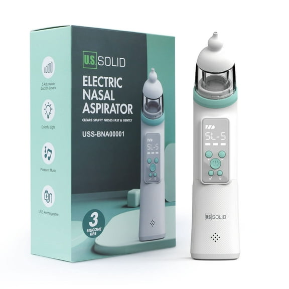 U.S. Solid Electric Nasal Aspirator Automatic Baby Nose Sucker Cleaner