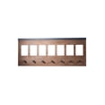 thumbnail image 2 of 38 Inch Wood Wall Panel Notepads 7 Hooks Brown, 2 of 2