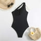 thumbnail image 4 of Trajes de baño de una pieza para mujer, traje de baño de moda de bikini de color sólido para mujer, mono, traje de baño para mujer, 4 of 7