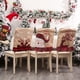 thumbnail image 4 of Kearding Funda de silla de comedor de Navidad bordada Navidad Santa Claus Elk manga cocina Antimacassar fiesta favores funda hogar Hotel Kits de decoración para fiestas Doble alce Kearding HA069375-01, 4 of 6