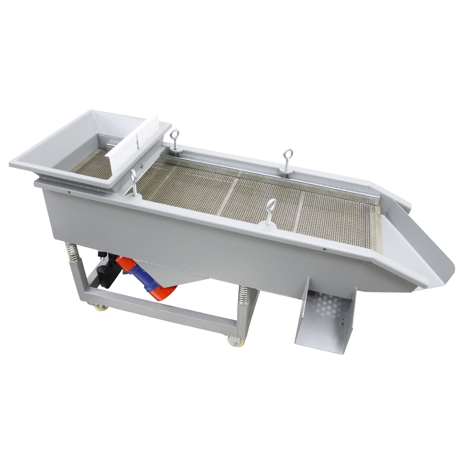 3-layer Linear Vibrating Screen with 6mm 4mm 2mm Screen Electric Dual-motor Screen Shaker 220V
