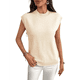 thumbnail image 2 of Suéter Sin Mangas de Cuello Redondo para Mujer, Color Albaricoque L, 2 of 9