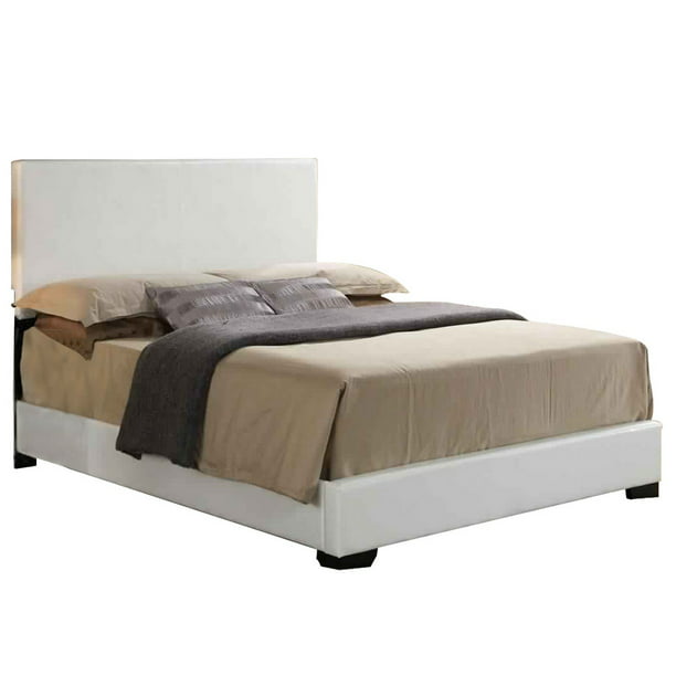 Faux Leather Full Size Bed With Low, How To Add Center Support Bed Frame In Revit