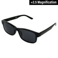 thumbnail image 4 of Global Vision Reading Glasses +2.5 Magnification Black Frame w/ Clear Lens & Matching Polarized Clip-On Shades, 4 of 7
