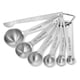 thumbnail image 1 of Cucharas medidoras de acero inoxidable, juego de 6 cucharas medidoras para medir ingredientes secos y líquidos, 1 of 5
