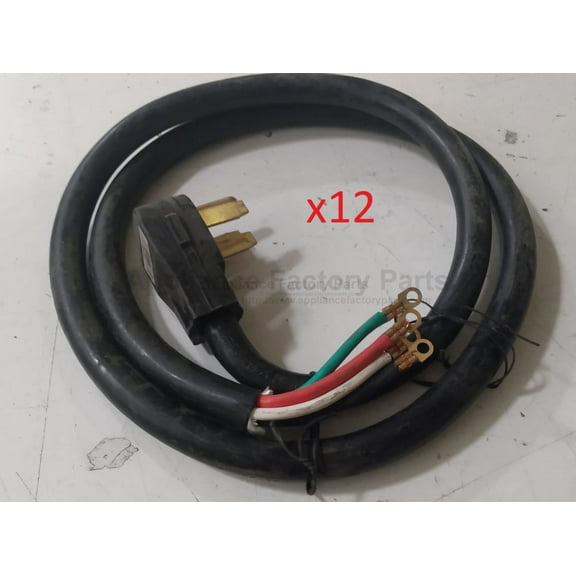 Appliance Factory Parts 12 Pack Range Cord 6 ft 4 wire 50 AMP MAG542612PACK
