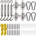 thumbnail image 1 of HAHADAXA Gooswexmzl Shade Sail Hardware Kit, Stainless Steel Hardware Kit for Triangle Square Rectangle Sun Shade Sail Installation for Patio Lawn, 1 of 7