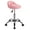 Pink, variant on Rolling Stool Adjustable Swivel Stools Chair with Wheels & Back Support Round PU Leather Salon Stools for Massage Spa, White