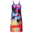 thumbnail image 5 of 2025 Clearance! Clearance under $5 asdoklhq Womens Maxi Dress Under $10,Beach Dresses for Women Hawaiian Tropical Print Sling Mini Dress Summer Loose Comfy Boho Sundress, 5 of 6