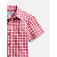 thumbnail image 3 of Wonder Nation Boys' Button Front Cotton Shirt with Short Sleeves, Sizes 4-18 & Husky, 3 of 3