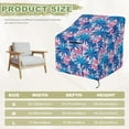 thumbnail image 5 of Renewold Outdoor Chair Covers Waterproof Stackable Patio Chair Protection Anti-UV Weather-Resistant Patio Furniture Covers, 38"W x 38"D x 36"H, Hawaii Palm Tree Pink Blue, 5 of 7