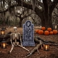 thumbnail image 4 of suore Halloween Outdoor Decor, Halloween RIP Graveyard Tombstones, Halloween Tombstones Outdoor Decorations for Graves Decorations with Metal Stakes for Cemetery Yard Lawn Party Decor, 4 of 6