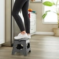thumbnail image 7 of Casafield 11" Folding Step Stool with Handle - Gray, Collapsible Foot Stool for Kids and Adults, 7 of 7