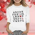 thumbnail image 2 of QHFBli Kids Valentine Shirt Girls Valentines Shirts Cute Heart Grpahic Long Sleeve Tee Tops, 2 of 4