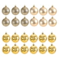 thumbnail image 1 of Moyic Adornos de bolas de Navidad de 24 piezas, aplicación amplia, decoración efectiva duradera y confiable Kits de decoración para fiestas oro, 1 of 6