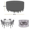 thumbnail image 2 of STARTWO Waterproof Outdoor Heavy Duty Patio Round Table Cover for Outdoor Table & Chairs Set, 2 of 7