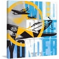 thumbnail image 2 of "Wild Blue Yonder Planes" Painting Print on Wrapped Canvas, 2 of 7