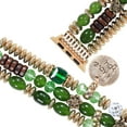 thumbnail image 3 of Dwitch Bracelet Beaded Bands for Women Compatible with Apple Watch Band 42/44/45/49mm,Fashion Handmade Boho Elastic Stretch Strap Fits for iWatch Series 10/9/8/7/6/5/4/3/2/1/SE/Ultra,Green, 3 of 5