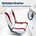 thumbnail image 2 of Asientos para barcos VIVOHOME plegables con respaldo alto, paquete de 2 unidades, impermeables, 2 of 7