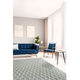 thumbnail image 2 of EORC VC1001BL 5 x 8 Pi. Moderne Bleu Touffeté Tapis de Chaîne de Laine, 2 of 6