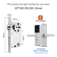 thumbnail image 2 of Tuya Biometric Fingerprint Smart Door Locker Hotel Keyless Entry Home Handle App Unlock Digital Intelligent Lock ,More Secure, 2 of 7