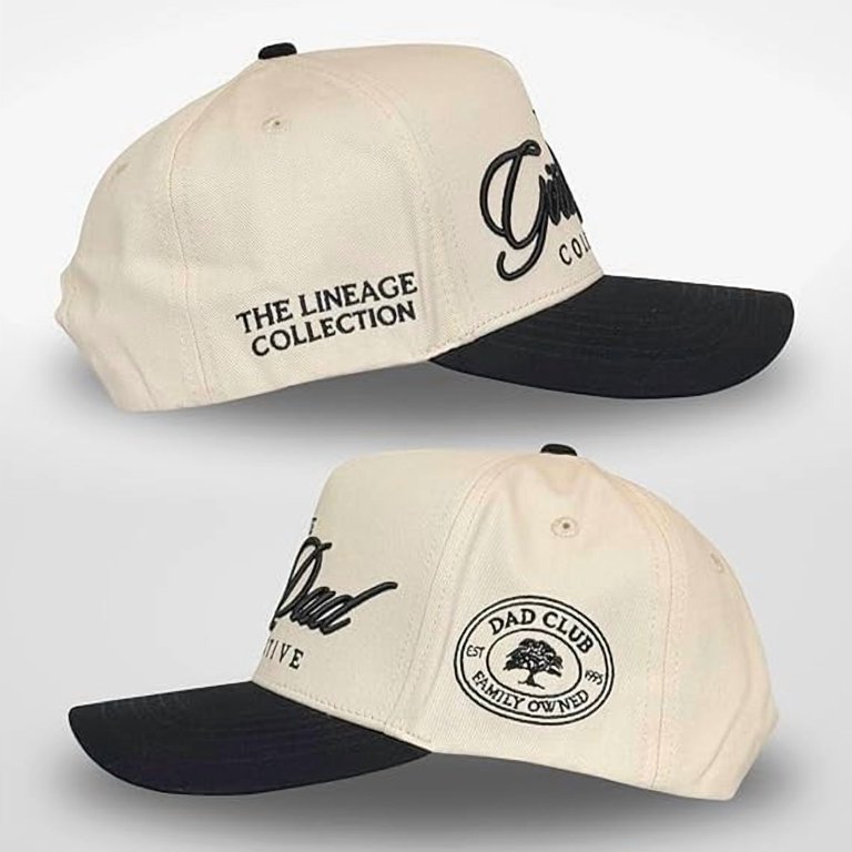 The GirlDad Collective Hat, Embroidered Baseball Cap with Stylish Lettering Design, Adjustable Unisex Cap for Fathers and Families, Perfect Gift for Dads