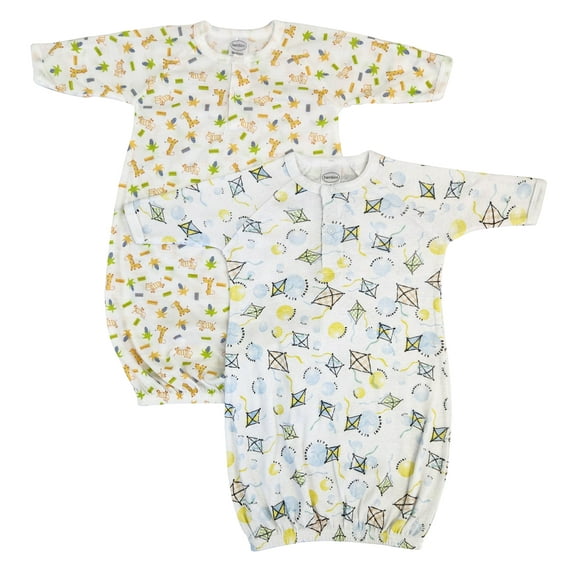 Bambini Layette Unisex Newborn Baby 2 Piece Gown Set