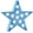 Blue, variant on Pentagram Prop Light, Blue LED Ambient Table Lamp for Holiday Decor, Party & Wedding, 10.6" x 10.2" Star Decorations (Blue)
