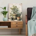 thumbnail image 5 of UXIEQU Botanical Potted Plant Textured Art Canvas Wall Art Print 15.75x11.81 Inches, 5 of 8
