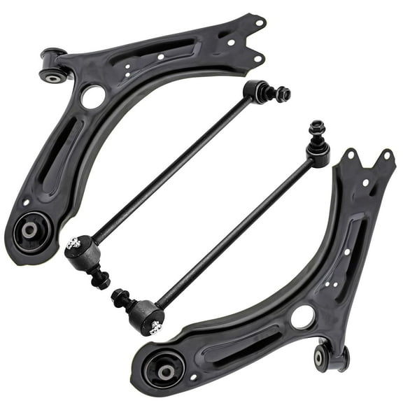 Detroit Axle - Front Lower Control Arms w/Ball Joints Sway Bar End Links Suspension Kit Replacement for 2011-2018 Volkswagen Jetta - 4pc Set