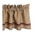 thumbnail image 2 of Primitive Burlap Stripe Valance - Barn Red 72x15.5, 2 of 2
