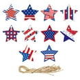 thumbnail image 2 of 250Th Anniversary Usa 4Th Of July American Flag Red, White Blue American Independence Day Festival Decoration Stars Party Gift Decoration Five-Pointed Stars Tag, 2 of 9