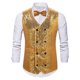 thumbnail image 1 of pstuiky Camisetas interiores de tirantes para hombre, Blusa sin mangas con cuello en V, botones y pajarita con bolsillos estampados a la moda para hombre Chaleco para hombre s, 1 of 6