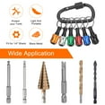 thumbnail image 4 of 18PCS Keychain Aluminum Alloy Screwdriver Bits Holder Extension Bar Drill Screw Adapter for 1/4 in Hex Shank, 4 of 6