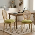 thumbnail image 3 of Dining Chairs Set of 2, Vintage Dining Chair with Round Back, Farmhouse Country Dining Chair for Kitchen, Bedroom, Hall, 3 of 9