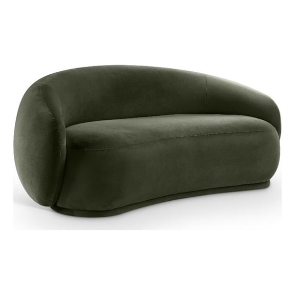 Meridian Furniture Emery Green Velvet Loveseat