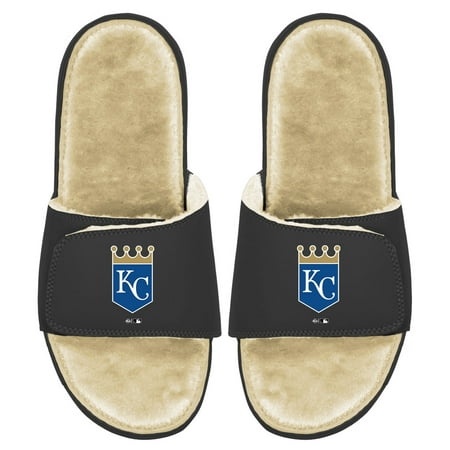 

Youth ISlide Black/Tan Kansas City Royals Faux Fur Slide Sandals