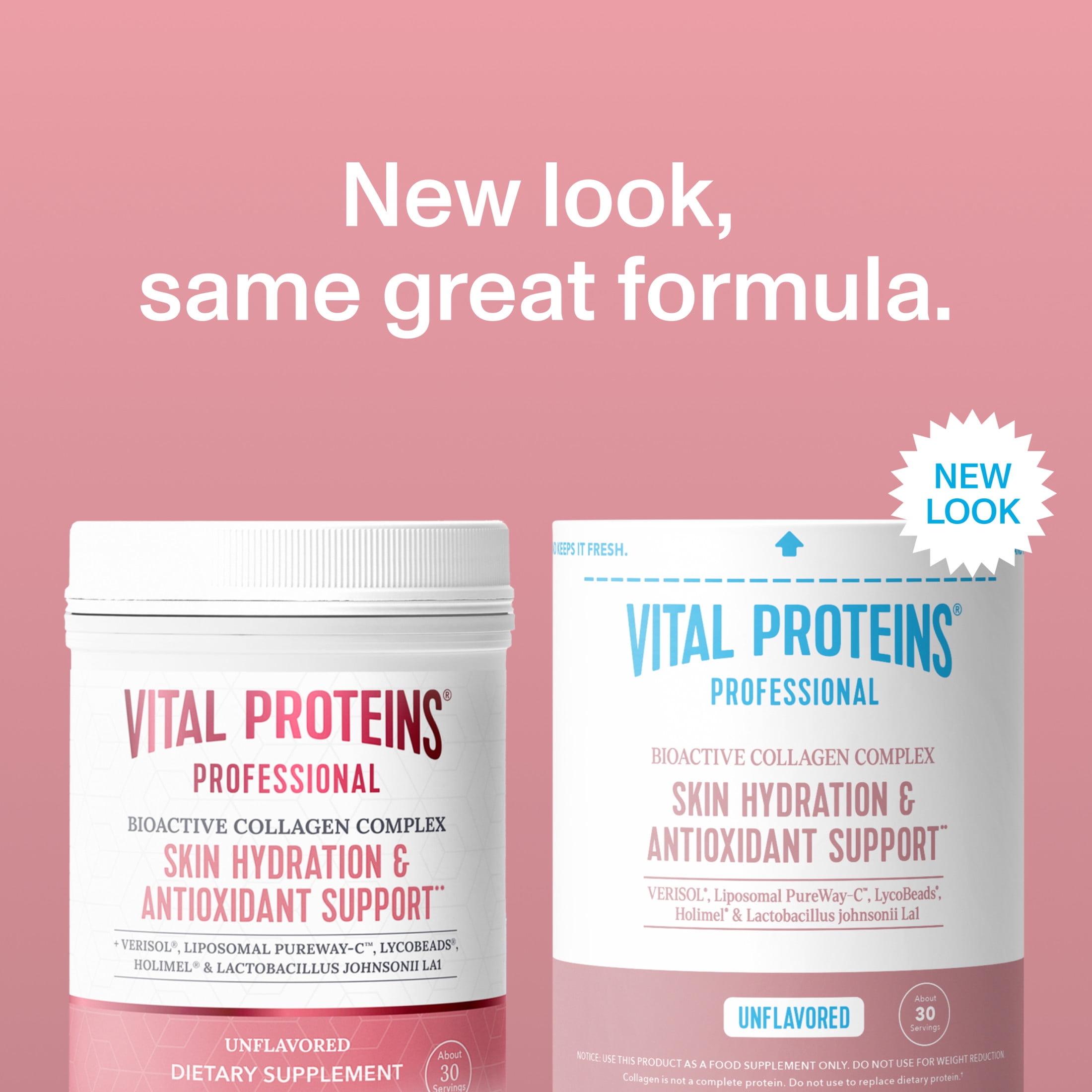 Vital Proteins Professional Bioactive Collagen Complex Skin Hydration and Antioxidant Support, Unlfavored, 6.5 oz